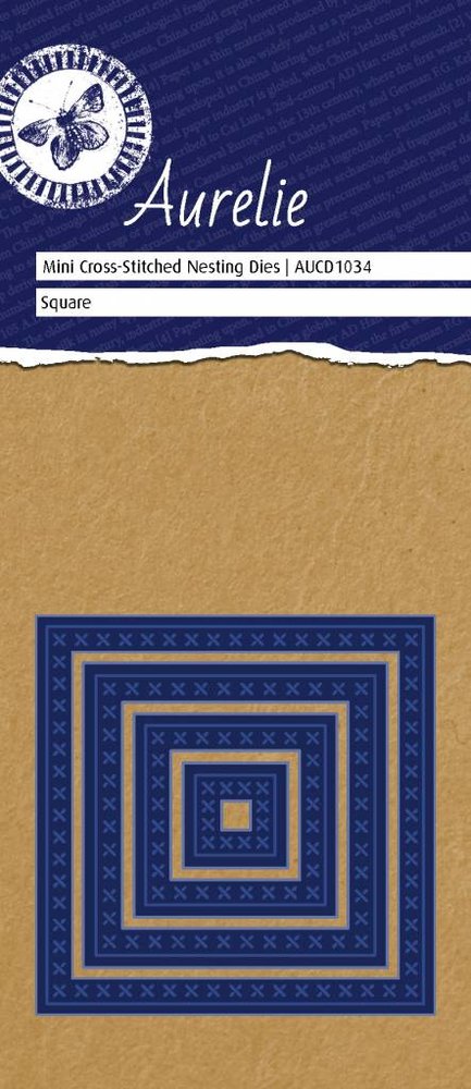 Aurelie Cross-Stitch Square Mini Nesting Die (AUCD1034) (OUTLET) Aurelie Cross-Stitch Square Mini Nesting Die (AUCD1034) (OUTLET)