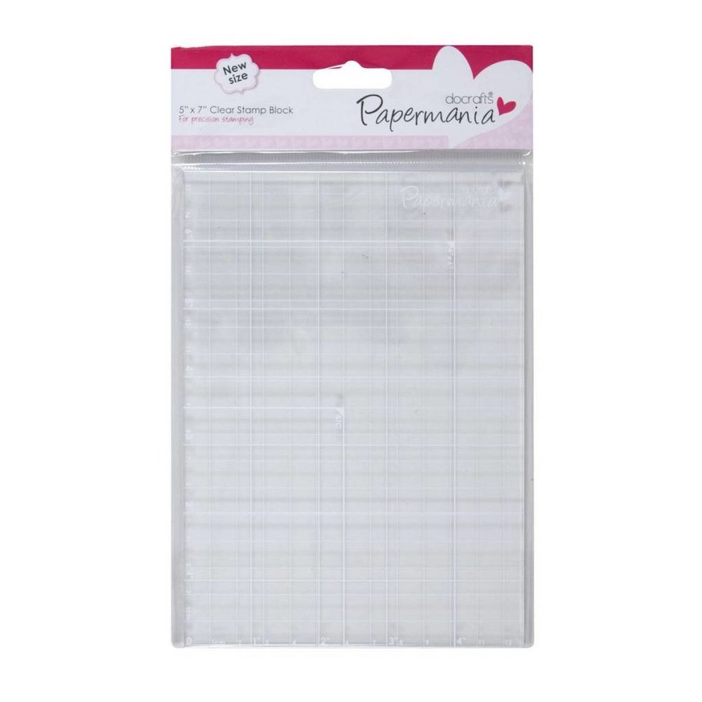 Papermania Clear Stamp Block 12,7 x 17,8 cm (PMA 9031005) Papermania Clear Stamp Block 12,7 x 17,8 cm (PMA 9031005)