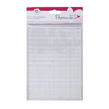 Papermania Clear Stamp Block 12,7 x 17,8 cm (PMA 9031005) Papermania Clear Stamp Block 12,7 x 17,8 cm (PMA 9031005)