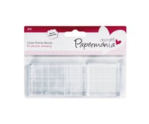 Papermania Clear Stamp Block 4,4 x 7,6 cm & 4,4 x 4,4 cm (PMA 9031000)