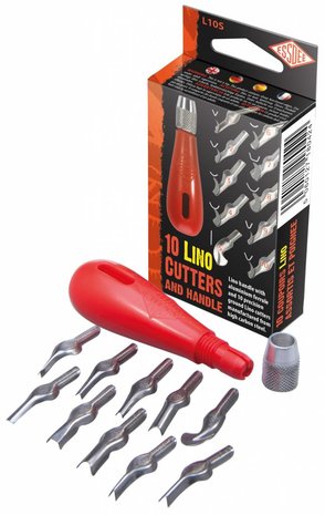 Essdee 10 Lino Cutters and Handle (L10S)