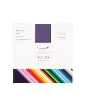 Papermania 6x6 Inch Solid Premium Cardstock Colossal (75pcs) (PMA 164402)