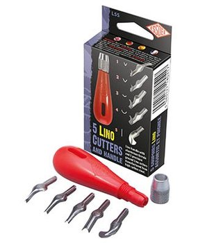 Essdee 5 Lino Cutters and Handle (L5S)