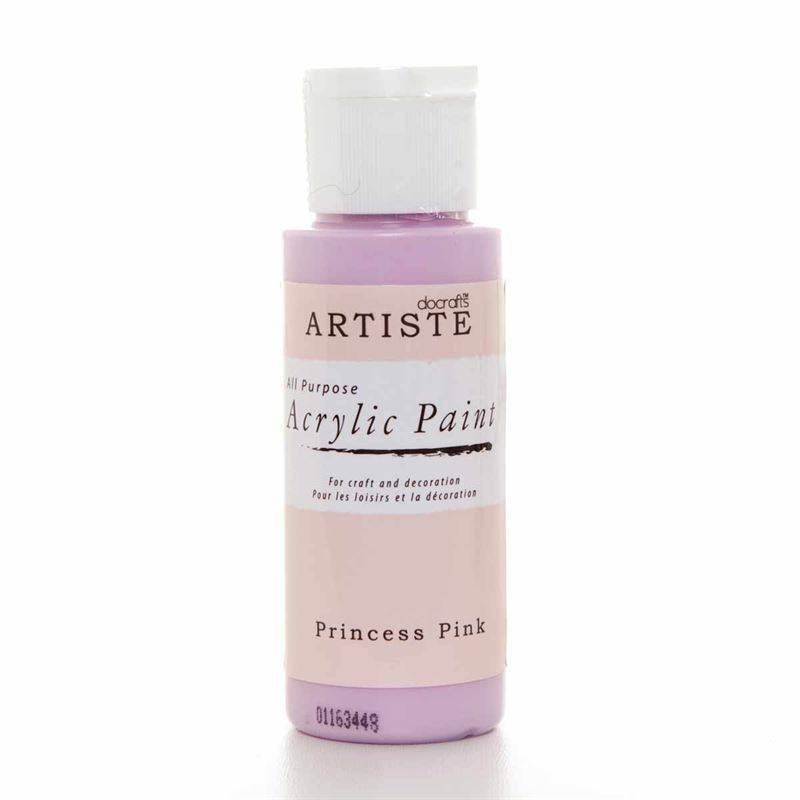 Docrafts Acrylic Paint (2oz) Princess Pink (DOA 763226) Craftlines B.V.