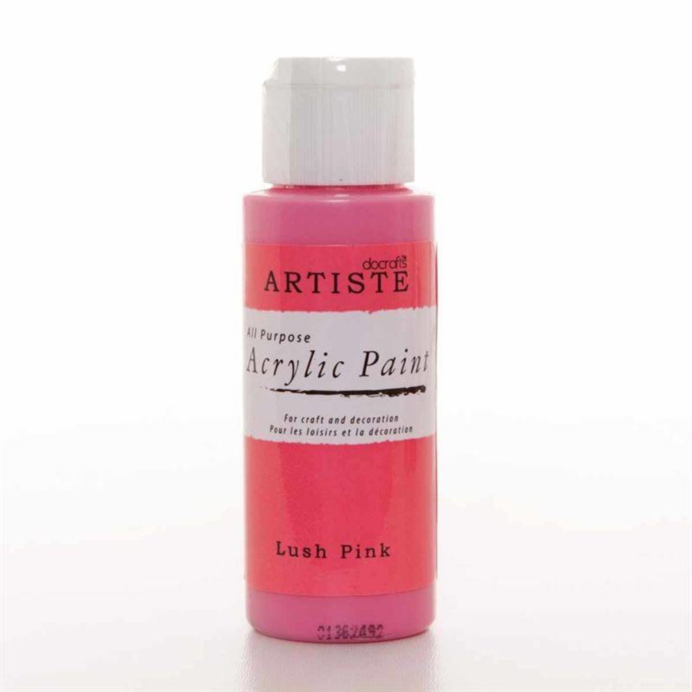 Docrafts Acrylic Paint (2oz) Lush Pink (DOA 763218) Craftlines B.V.