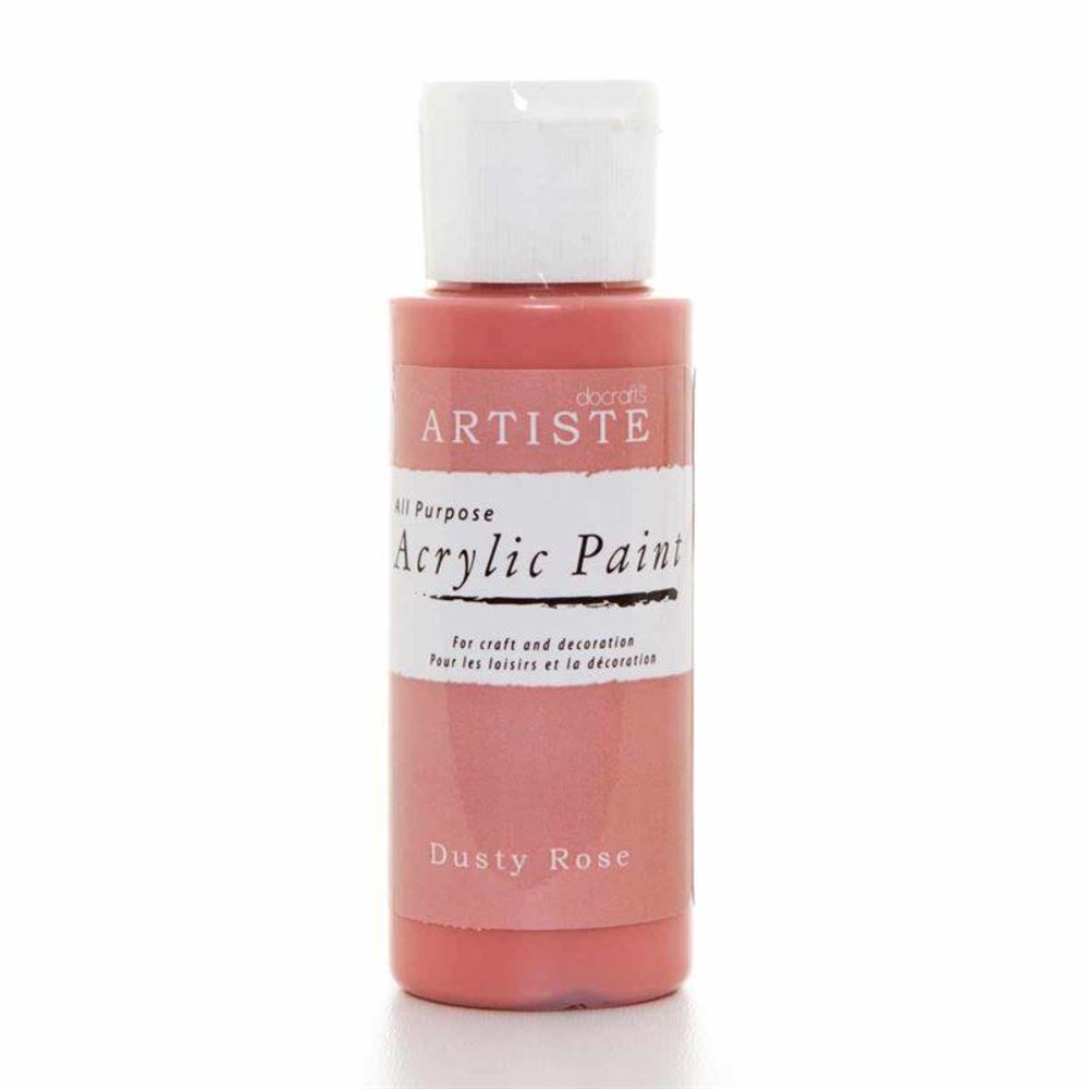 Docrafts Acrylic Paint (2oz) - Dusty Rose (DOA 763217)