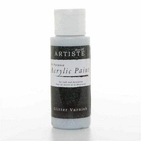 Docrafts Acrylic Paint (2oz) - Glitter Varnish (DOA 763010) Docrafts Acrylic Paint (2oz) - Glitter Varnish (DOA 763010)