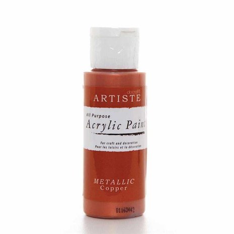 Docrafts Acrylic Paint (2oz) - Metallic Copper (DOA 763111) Docrafts Acrylic Paint (2oz) - Metallic Copper (DOA 763111)