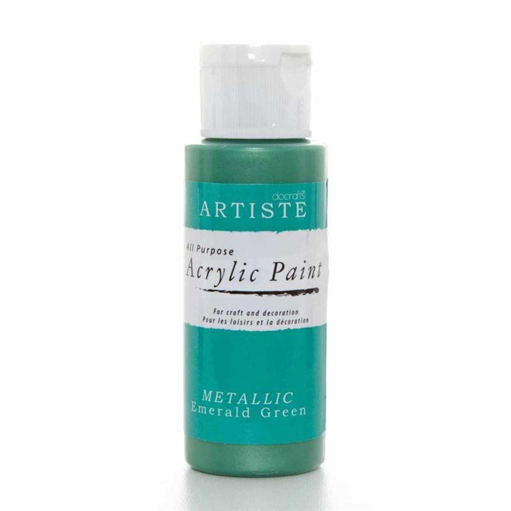 Docrafts Acrylic Paint (2oz) - Metallic Emerald Green (DOA 763109) Docrafts Acrylic Paint (2oz) - Metallic Emerald Green (DOA 763109)