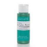 Docrafts Acrylic Paint (2oz) - Metallic Emerald Green (DOA 763109)