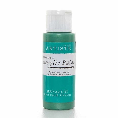 Docrafts Acrylic Paint (2oz) - Metallic Emerald Green (DOA 763109) Docrafts Acrylic Paint (2oz) - Metallic Emerald Green (DOA 763109)