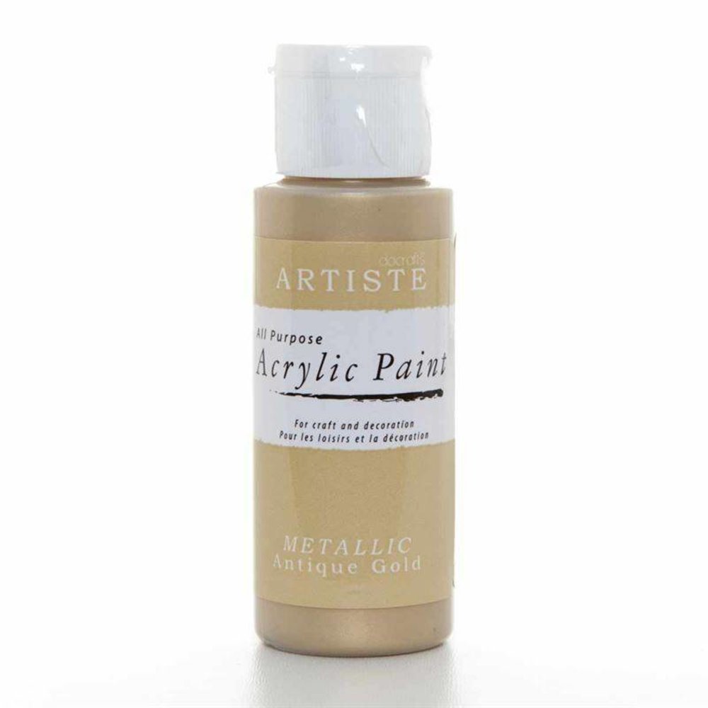 Docrafts Acrylic Paint (2oz) - Metallic Anitque Gold (DOA 763104) Docrafts Acrylic Paint (2oz) - Metallic Anitque Gold (DOA 763104)