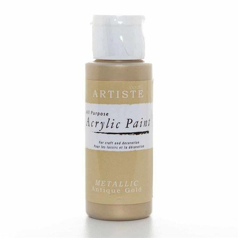 Docrafts Acrylic Paint (2oz) - Metallic Anitque Gold (DOA 763104) Docrafts Acrylic Paint (2oz) - Metallic Anitque Gold (DOA 763104)