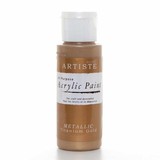 Docrafts Acrylic Paint (2oz) - Metallic Titanium Gold (DOA 763102)