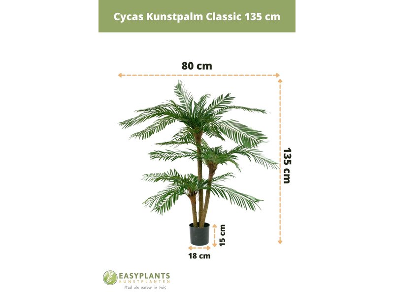 Cycas Kunstpalm Classic 135 cm