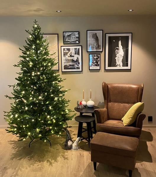 Hoge Kunst Kerstboom 210 cm 350-LED -