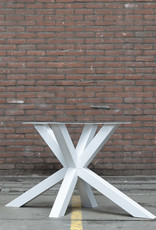 Nordstahl Stalen Matrix tafelpoot 8x8 cm Nordstahl | Wit
