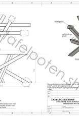 Nordstahl Stalen Twist tafelpoot Nordstahl | Wit