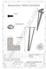 Nordstahl Set hairpin bankpoten | Zwart