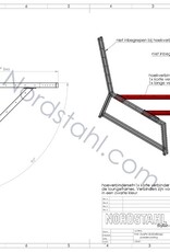 Lounge hoekbank frame zwart