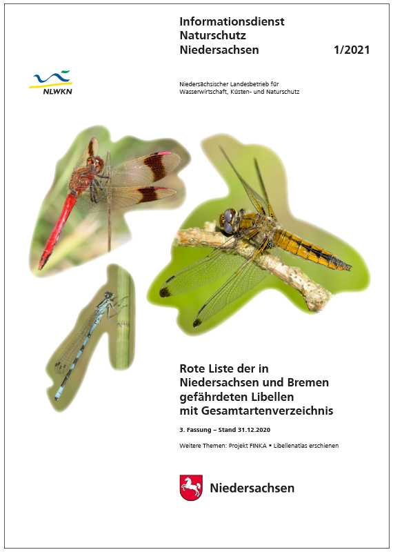 Rote Liste der in Niedersachsen und Bremen gefährdeten Libellen mit  Gesamtartenverzeichnis (1/21)