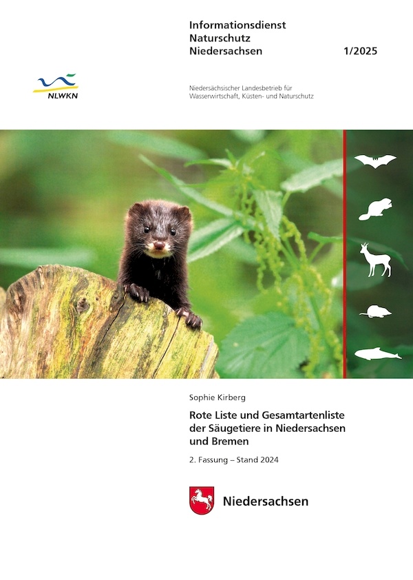 Rote Liste und Gesamtartenliste der Säugetiere in Niedersachsen und Bremen (1/25)