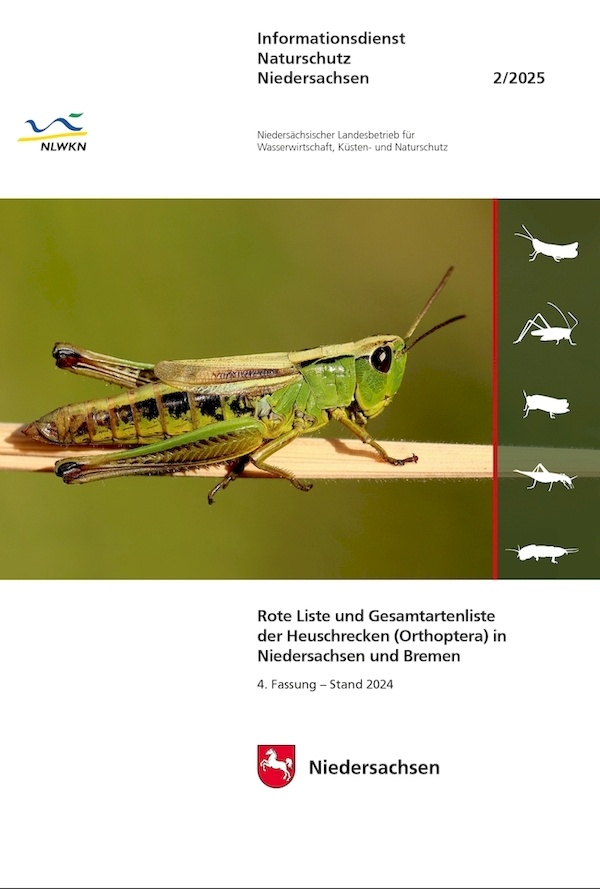 Rote Liste und Gesamtartenliste der Heuschrecken (Orthoptera) in Niedersachsen und Bremen (2/25)