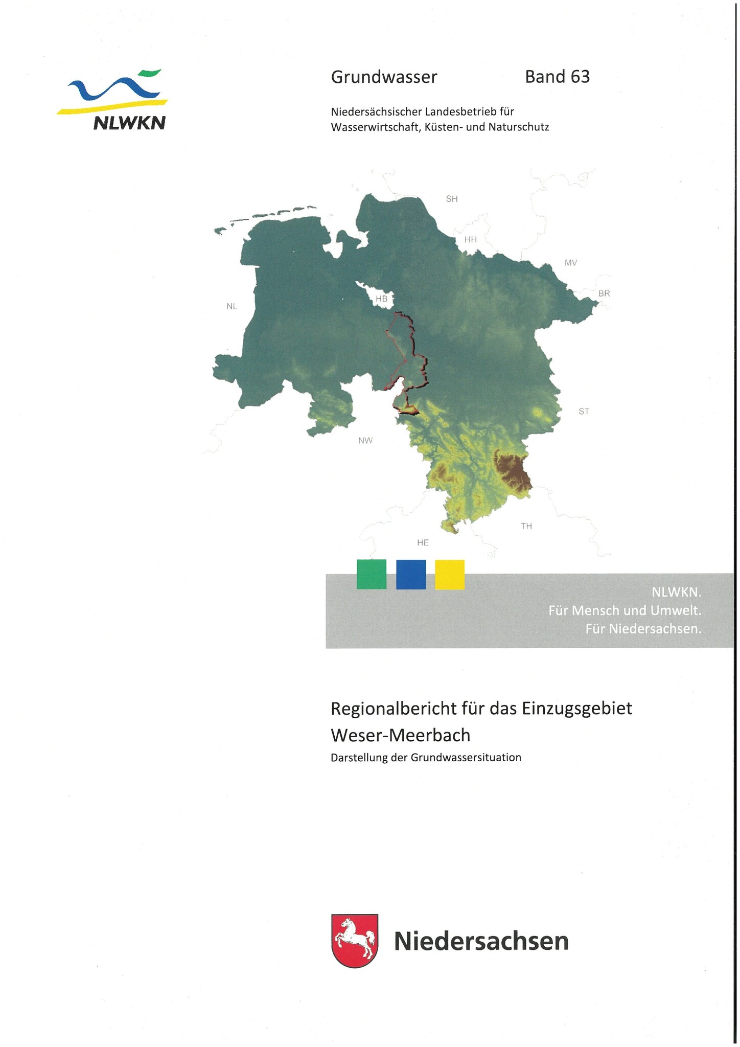 Regionalbericht für das Einzugsgebiet Weser-Meerbach Band  63 - Darstellung der Grundwassersituation