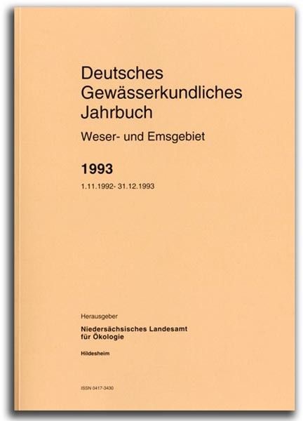DEUTSCHES GEWÄSSERKUNDLICHES JAHRBUCH WESER-EMSGEBIET 1993