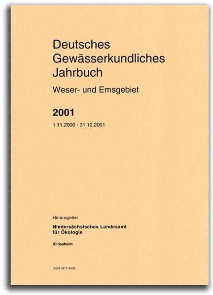 DEUTSCHES GEWÄSSERKUNDLICHES JAHRBUCH WESER-EMSGEBIET 2001