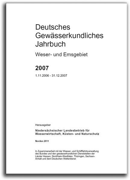 DEUTSCHES GEWÄSSERKUNDLICHES JAHRBUCH WESER-EMSGEBIET 2007