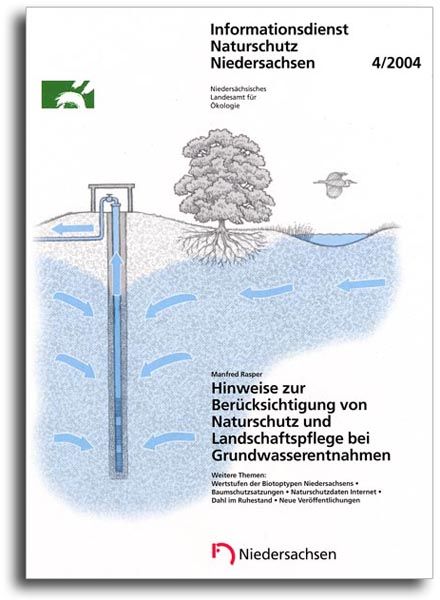 HINWEISE ZUR BERÜCKSICHTIGUNG VON NATURSCHUTZ UND LANDSCHAFTSPFLEGE BEI GRUNDWASSERENTNAHMEN (4/04)