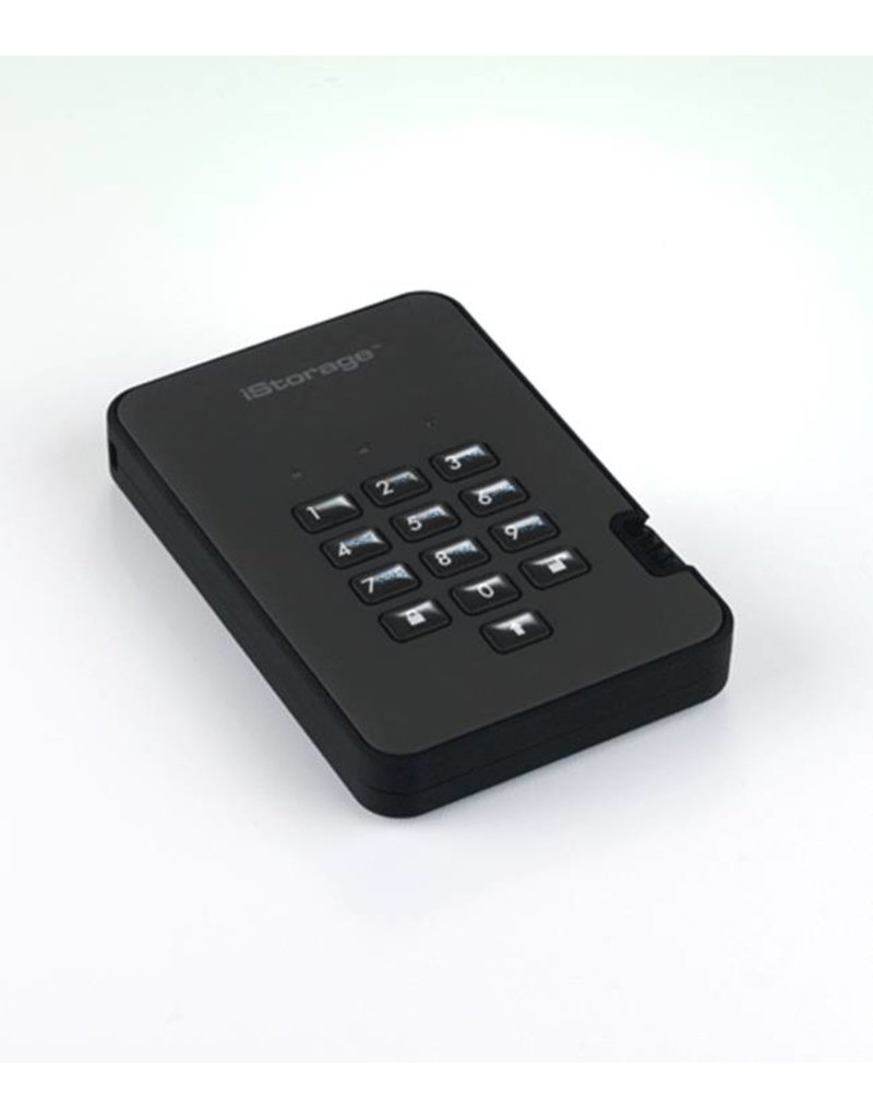 iStorage diskAshur² Encrypted USB3.1 Portable Hard Drive - 500GB