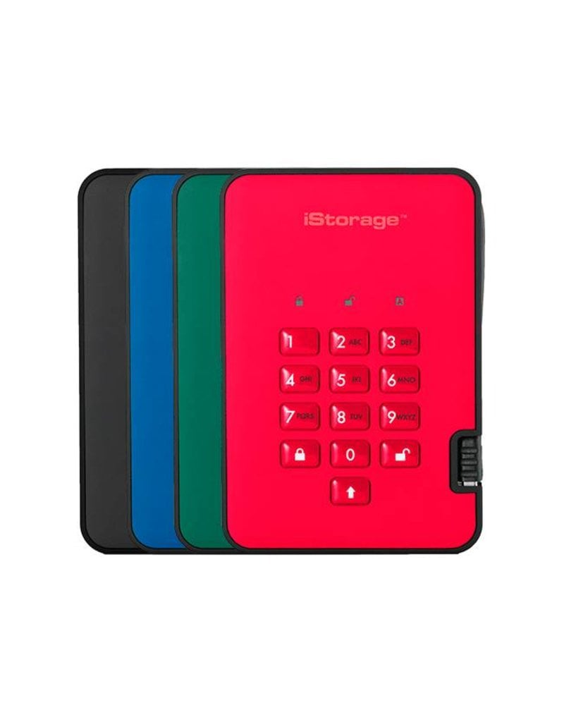 iStorage diskAshur² Encrypted USB3.1 Portable Hard Drive -  2TB