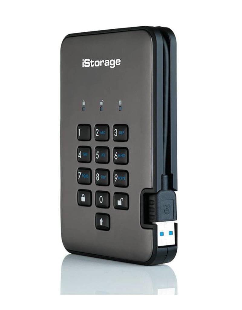 iStorage diskAshur Pro² Encrypted Portable Hard Drive -  1TB