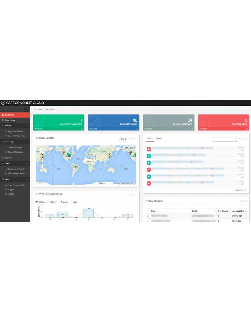 DataLocker 1 jaar apparaatlicentie plus Anti-Malware voor een SafeConsole-gereed apparaat