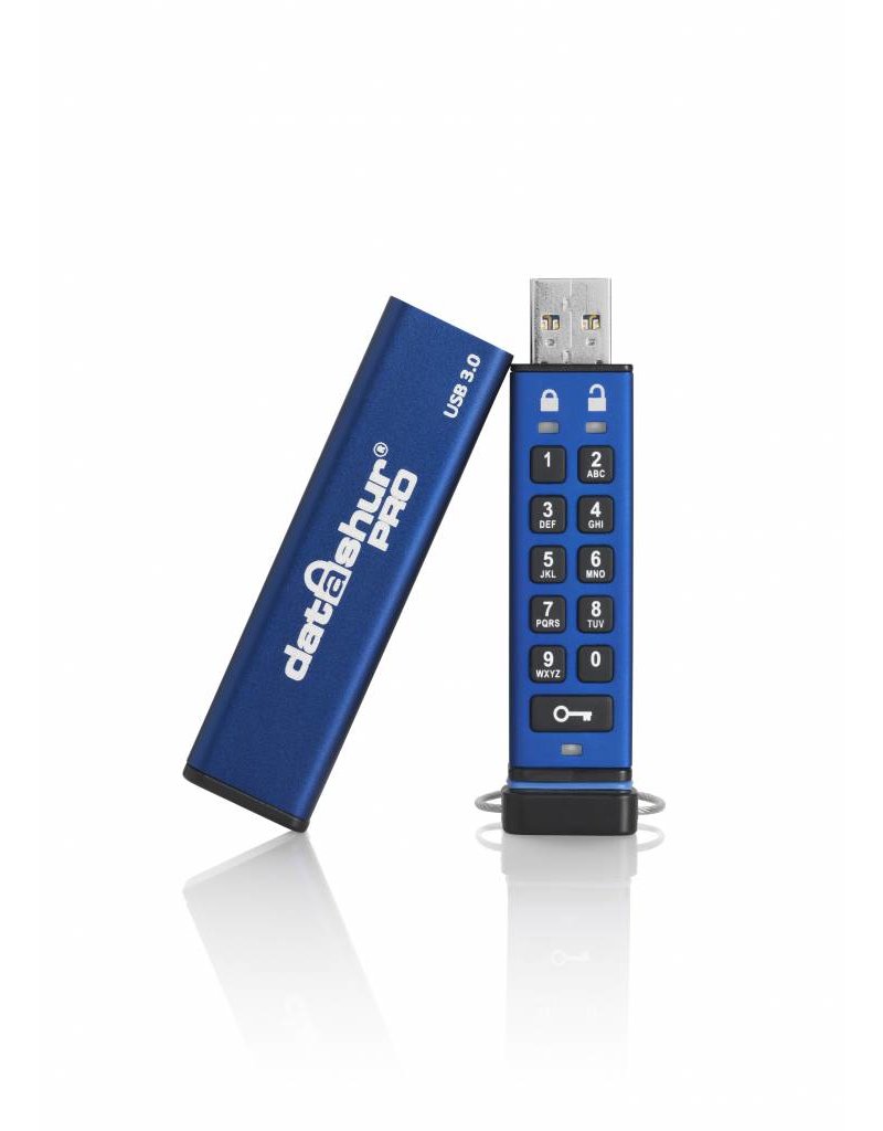 iStorage datAshur Pro USB3 256-bit - 128GB Flash Drive beveiligde USB Stick met PIN code