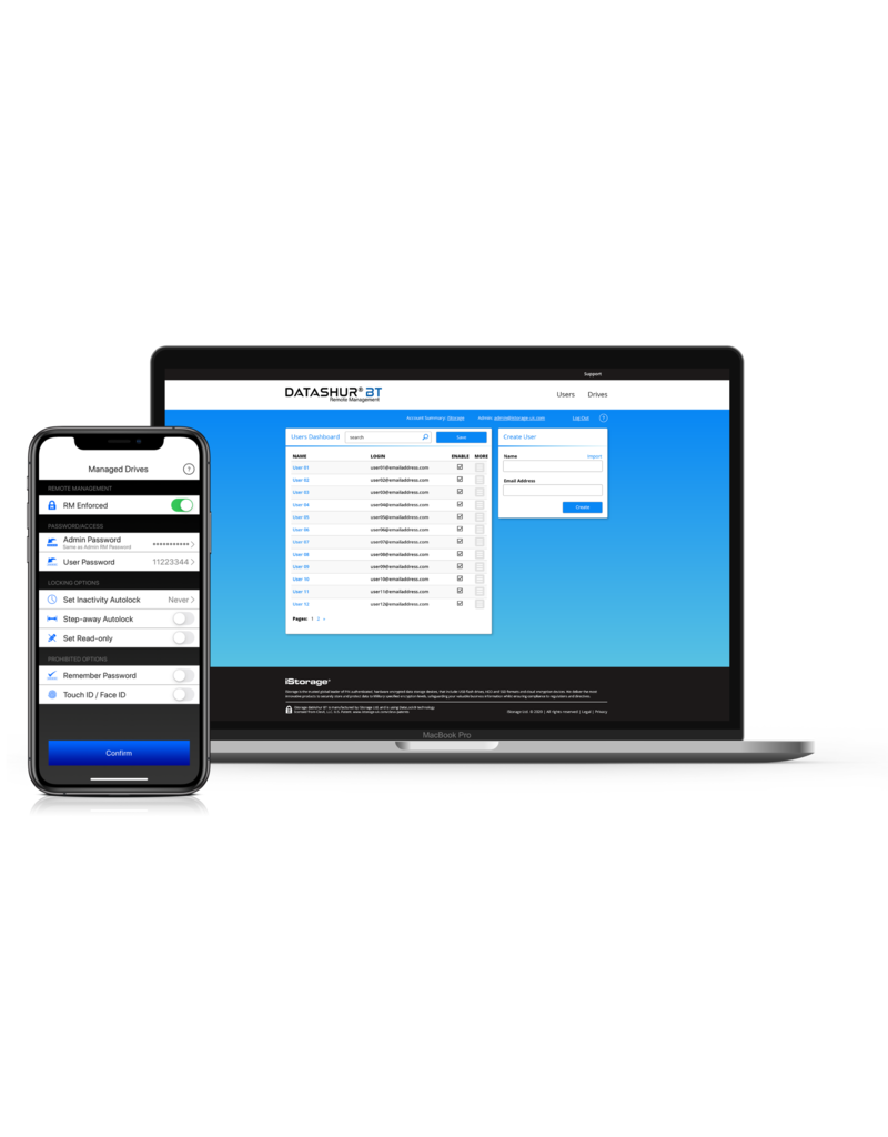 iStorage datAshur BT Remote Management Web Console 1 jaar licentie per unit