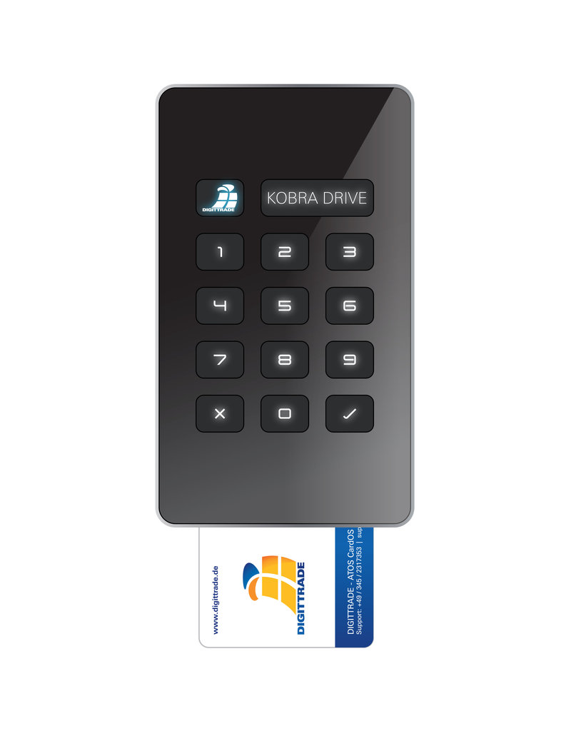 Kobra Infosec Kobra Drive VS met BSI-goedkeuring voor overheid geclassificeerde informatie tot VS-NfD - 1TB - Prijs op aanvraag