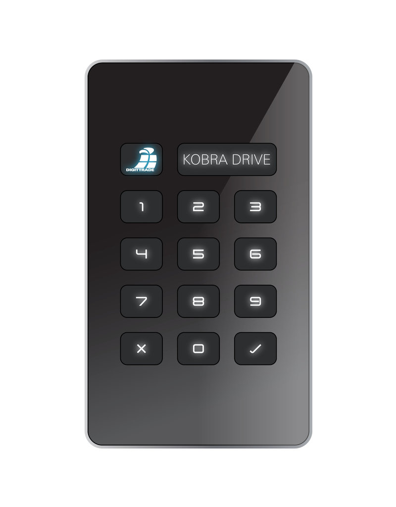 Digittrade Kobra Drive VS met BSI-goedkeuring voor staatsgeheime informatie tot VS-NfD - 2TB - Prijs op aanvraag