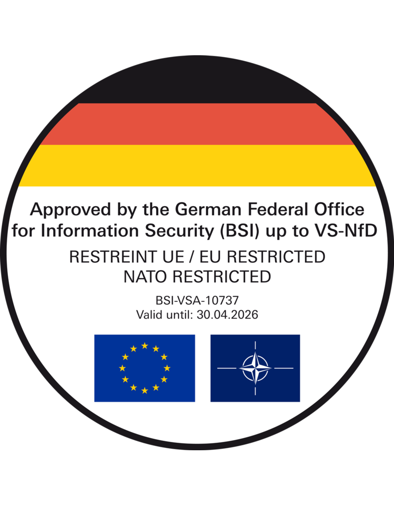 Kobra Infosec Kobra Drive VS  with BSI approval for government classified information up to VS-NfD - 2TB - Pricing on request