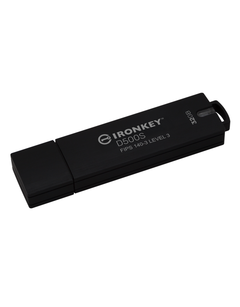 IronKey Kingston IronKey D500S – FIPS 140-3 Certified Encrypted USB 3 - 32GB Flash Drive