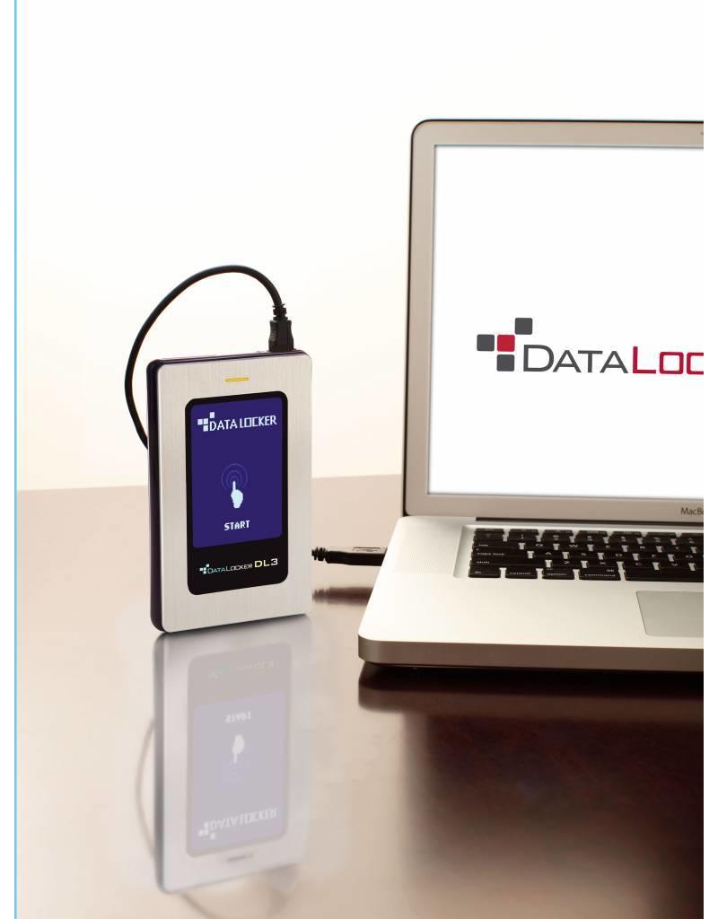 DataLocker DataLocker DL3 FE 500GB Verschlüsselte externe Festplatte FIPS Edition mit Two Pass 256-Bit AES Encryption Mode Hardware Data Encryption und 2 Factor Authentizierung
