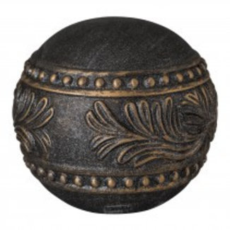 Christmas fairy ball cement gold l