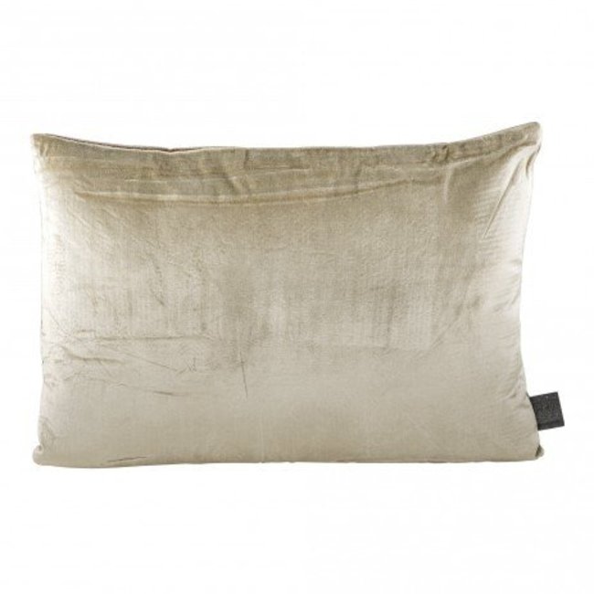 Velvet glitter pista green cushion with fill 60x40