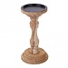 PTMD Vela Brown teak wood candleholder s H20 cm