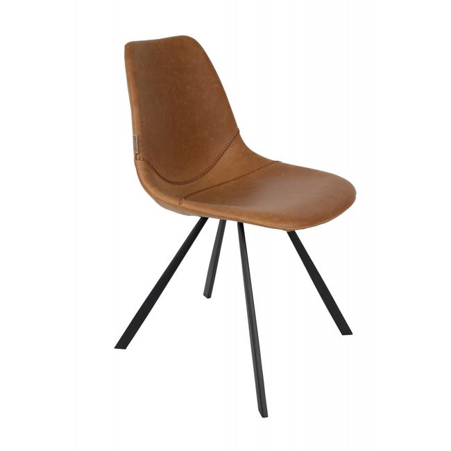 chaise francky cognac