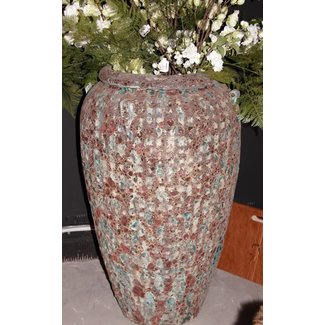 PTMD seco green ceramic pot high edge L.dia 55 xH93 cm