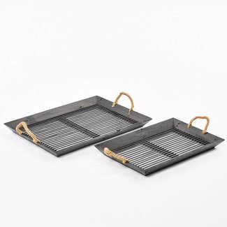 Simla Tray bamboe zwart 46x30x4.5 cm