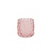 Theelicht lagnes  glas licht roze dia 6 x7